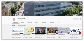... hier geht es zur Youtube-Seite der vhs Rostock.